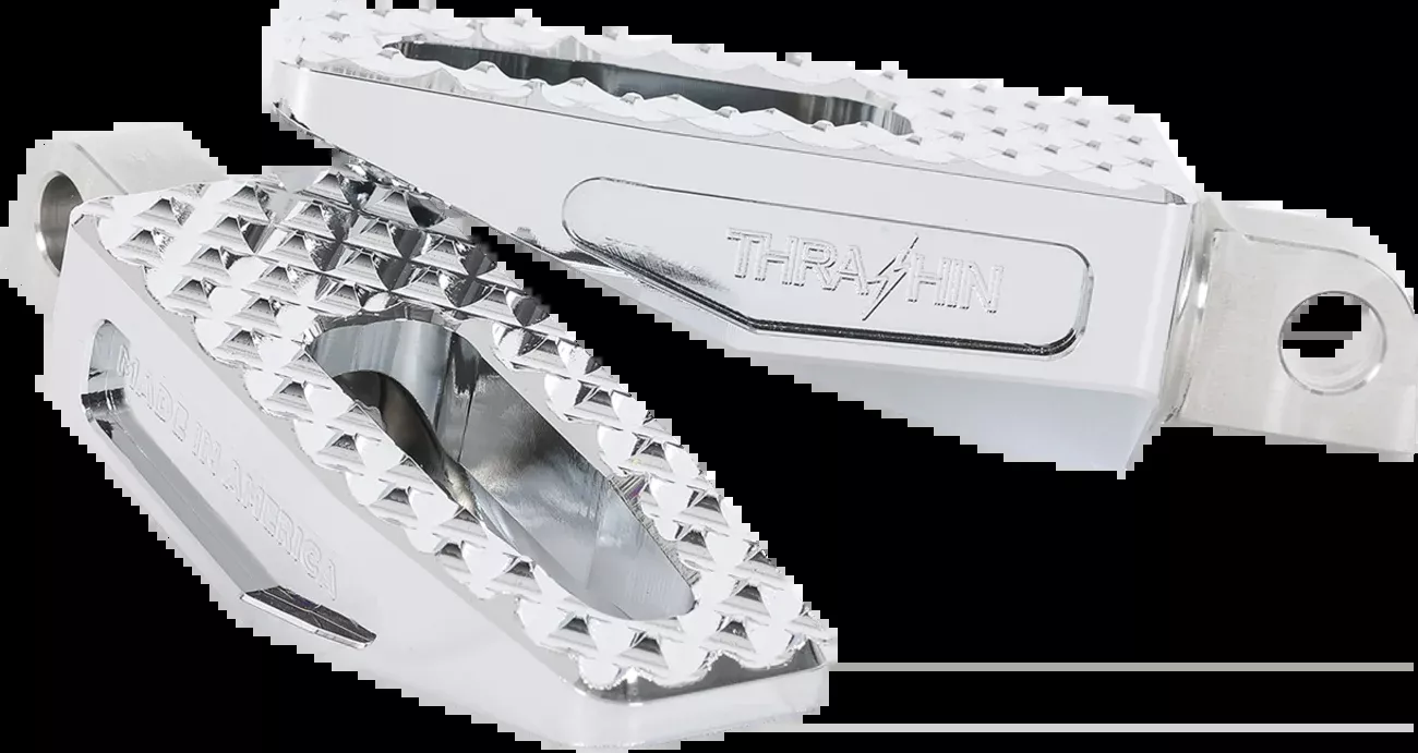 Thrashin Supply Co. Slim P-54 Footpegs - Front/Rear - Chrome - TSC-2021-3-D