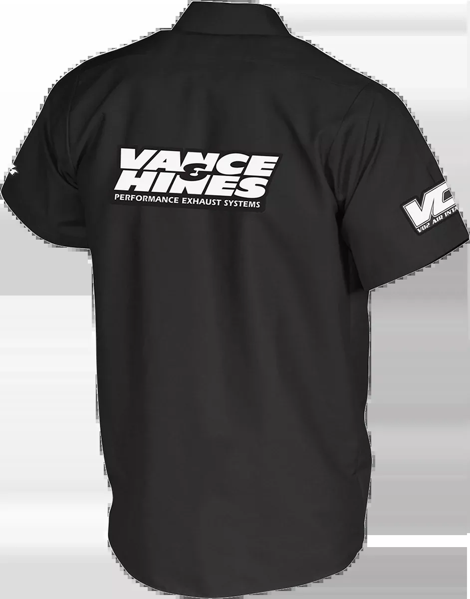 Throttle Threads Vance & Hines Shop Shirt – Black, 2XL – VNH18S24BK2R