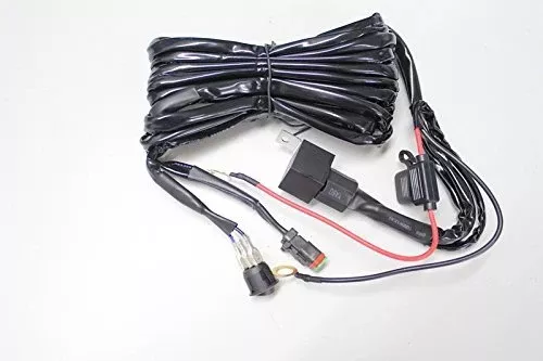 Totron Low Amp Single Light Connector Full Wire Harness With Switch, Fuse, and Relay