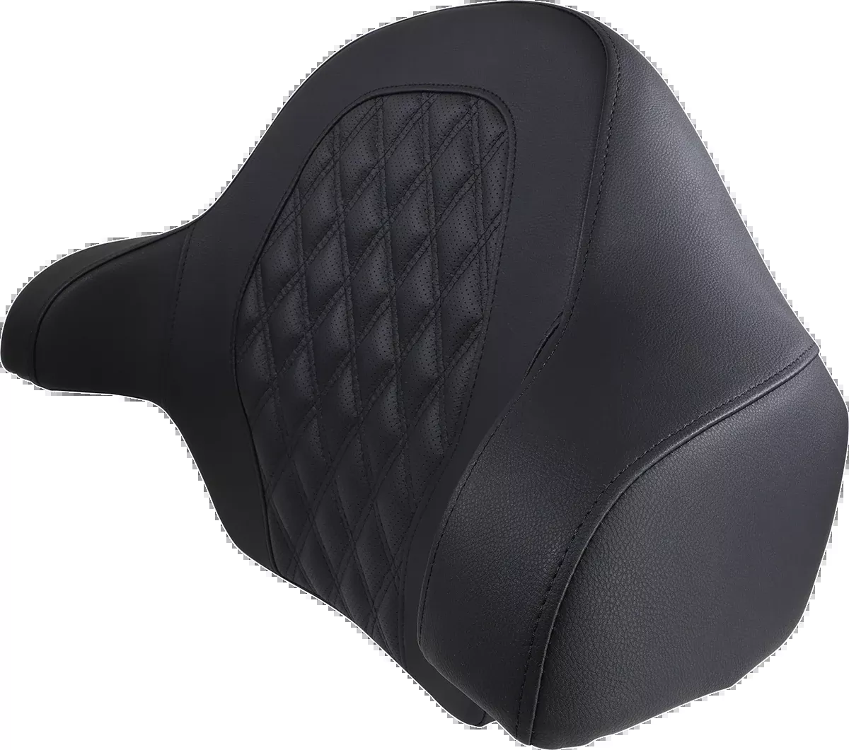 Tour-Pak Backrest Pad - RoadSofa - Lattice Stitched Seat - Black - FL '14-'23