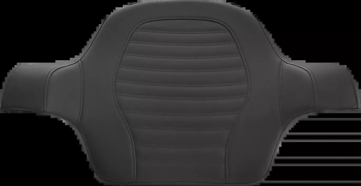 Tour-Pak Backrest Pad - Slim - Roll & Pleat - Black - FL '14-'23
