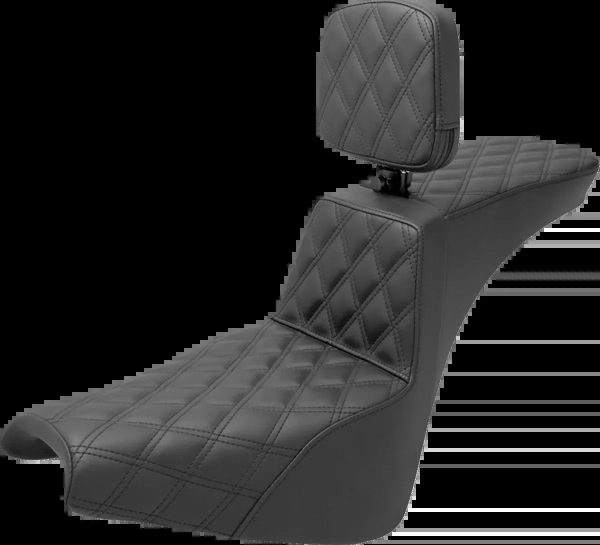 Tour Step-Up Seat - Rider Backrest - Full Lattice Stitch - FXBB/FXST '18-'24