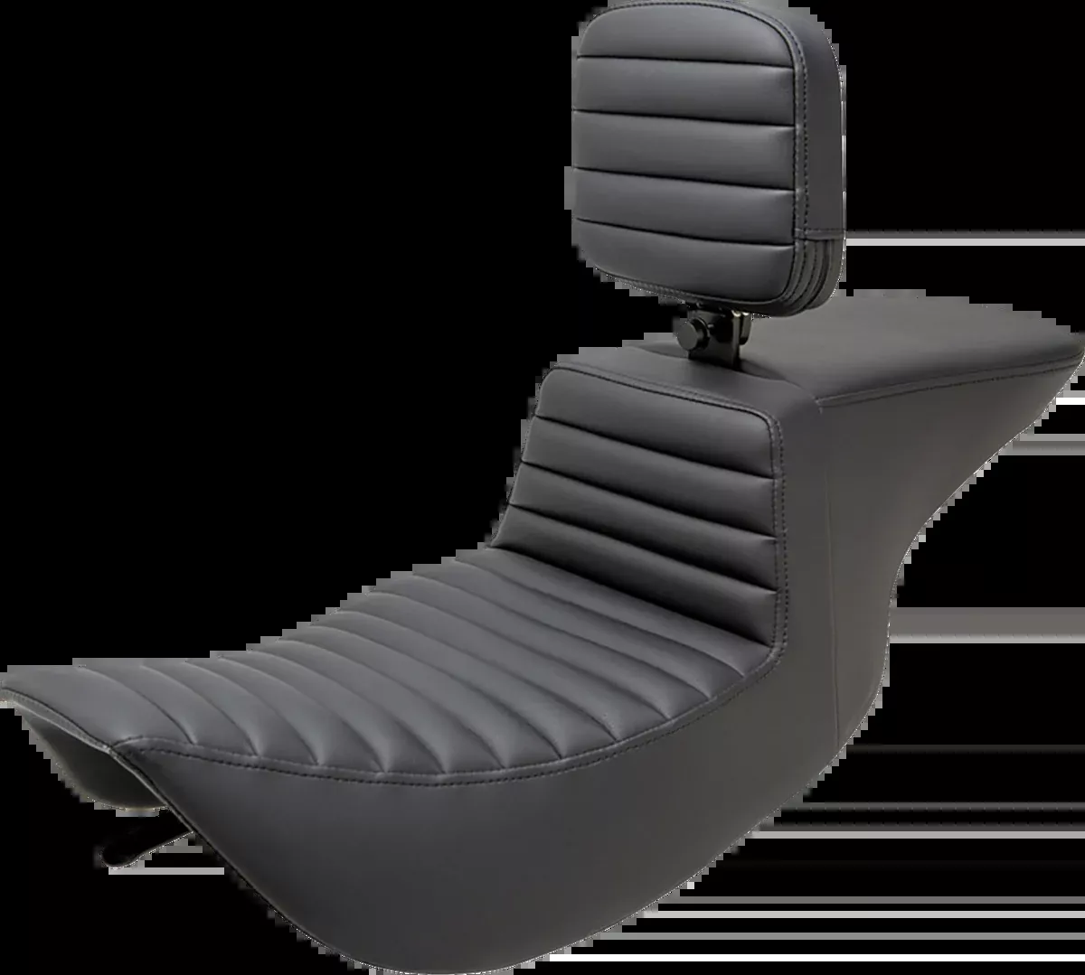 Tour Step-Up Seat - Rider Backrest - Tuck-n-Roll - FLHR/FLHX '97-'07