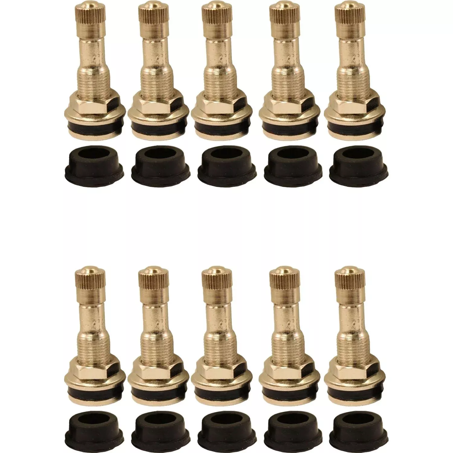 TR416 1-1/4″ Chrome Clamp In Valve Stem for .453 and .625 Valve Holes Pack of 10
