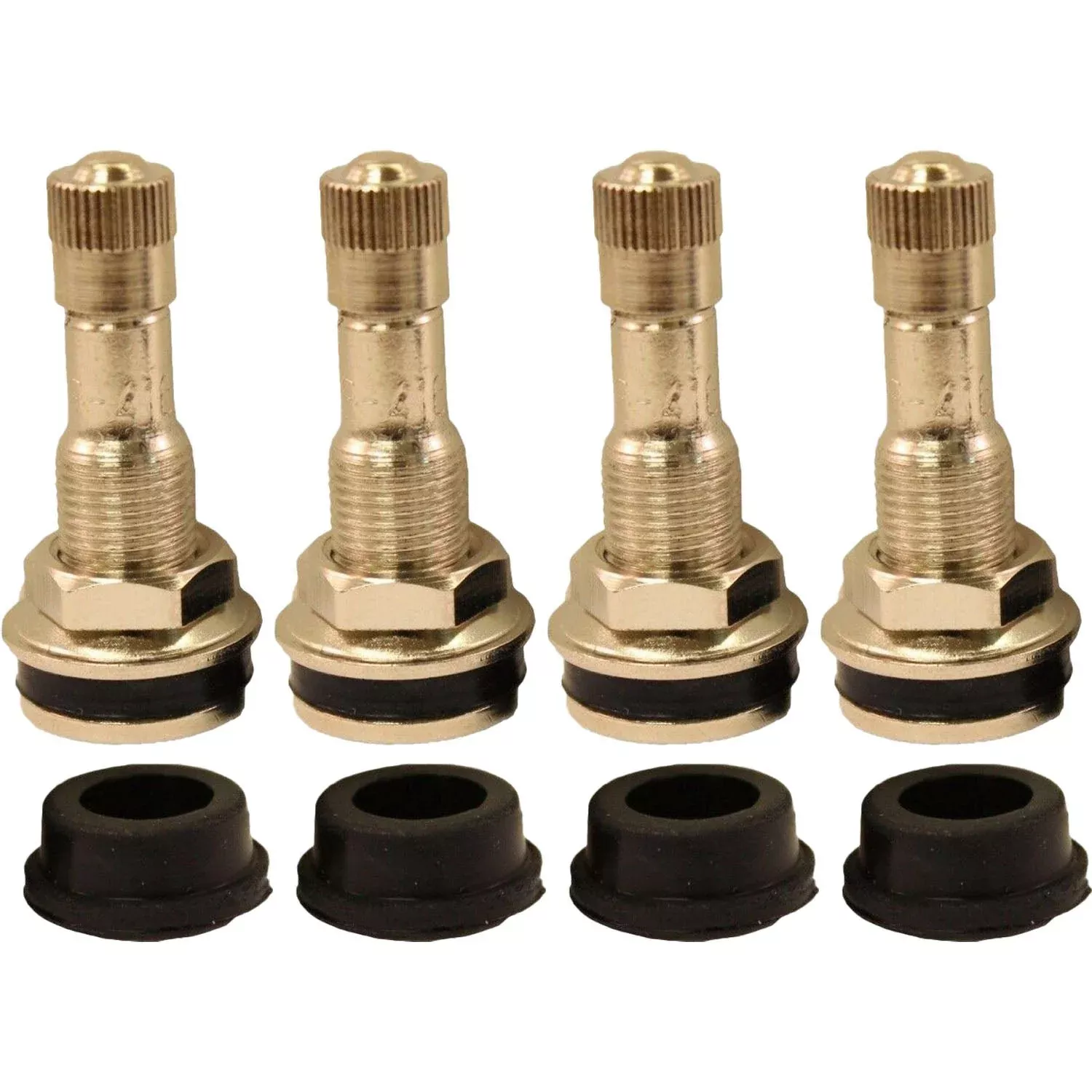 TR416 1-1/4″ Chrome Clamp In Valve Stem for .453 and .625 Valve Holes Pack of 4