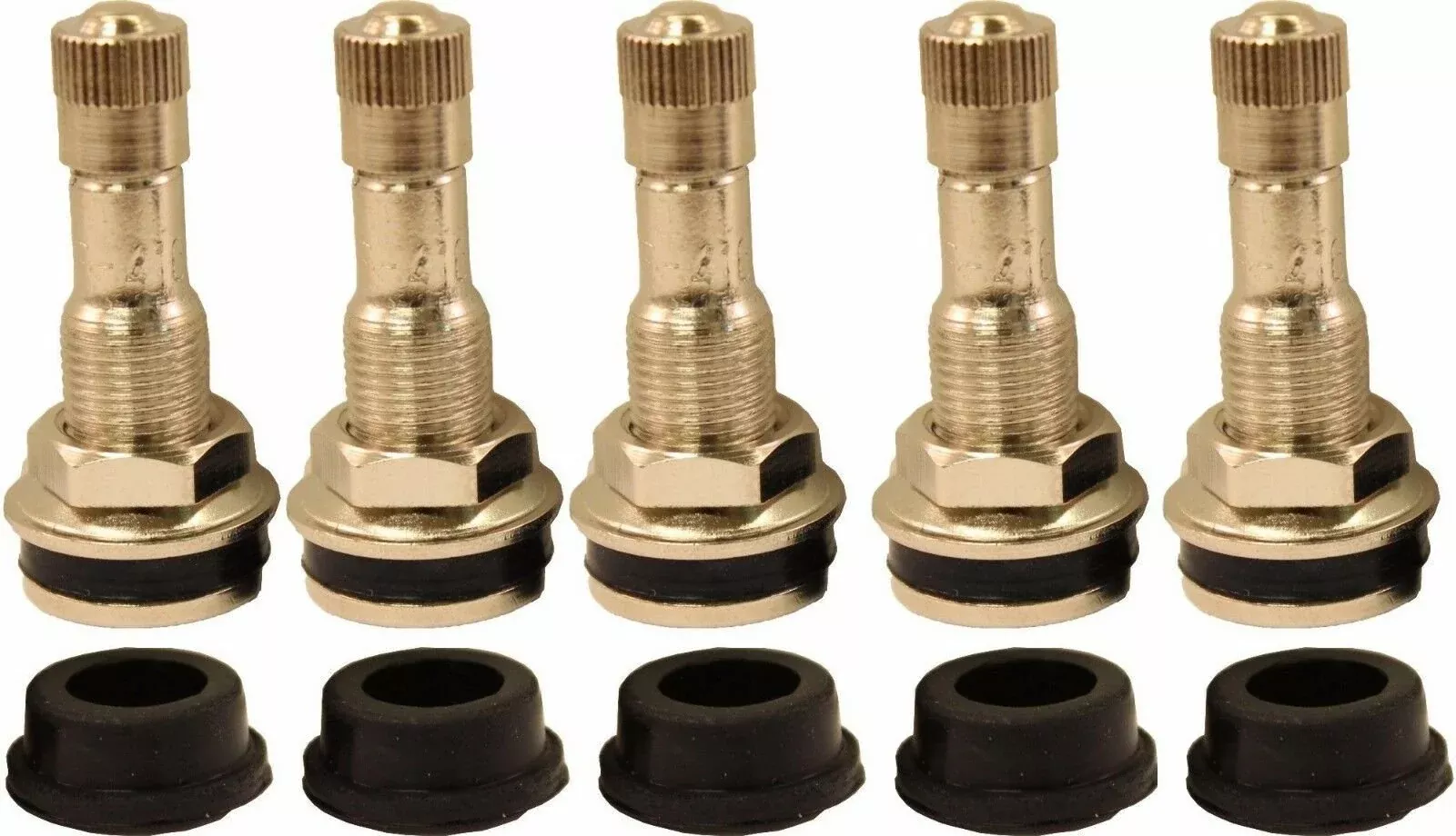 TR416 1-1/4″ Chrome Clamp In Valve Stem for .453 and .625 Valve Holes Pack of 5