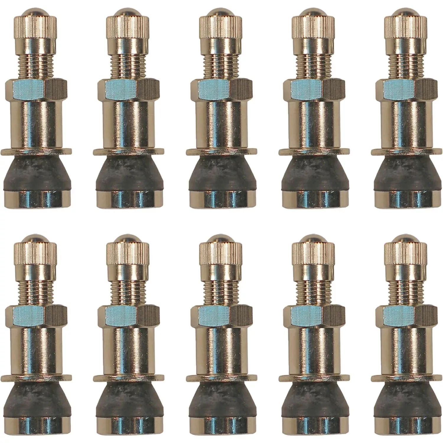 TR416CS 1-1/4″ Clamp In Tapered Grommet Valve Stem for .453 .625 Hole Pack of 10