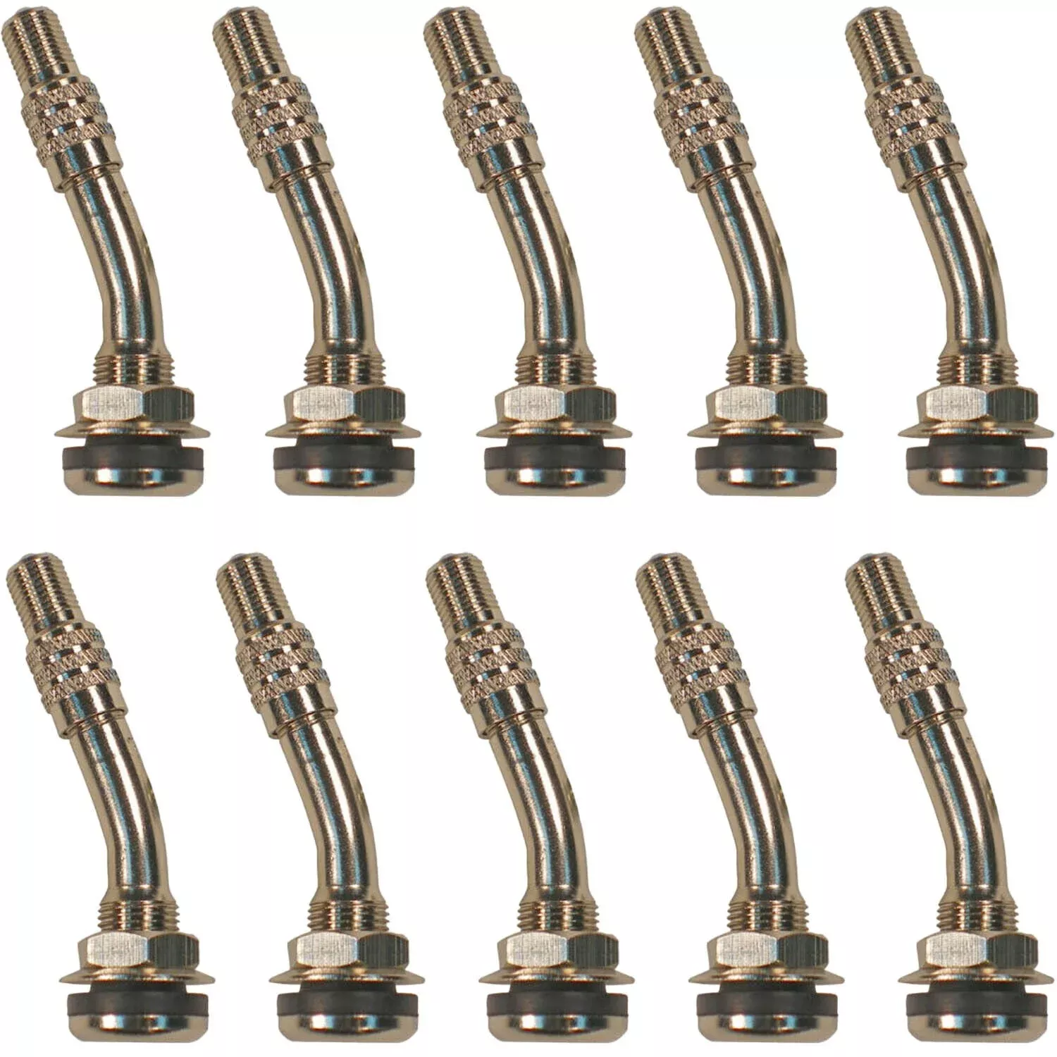 TR416MC 2″ Bent Clamp In High Pressure Valve Stem for Dual Wheels Pack of 10