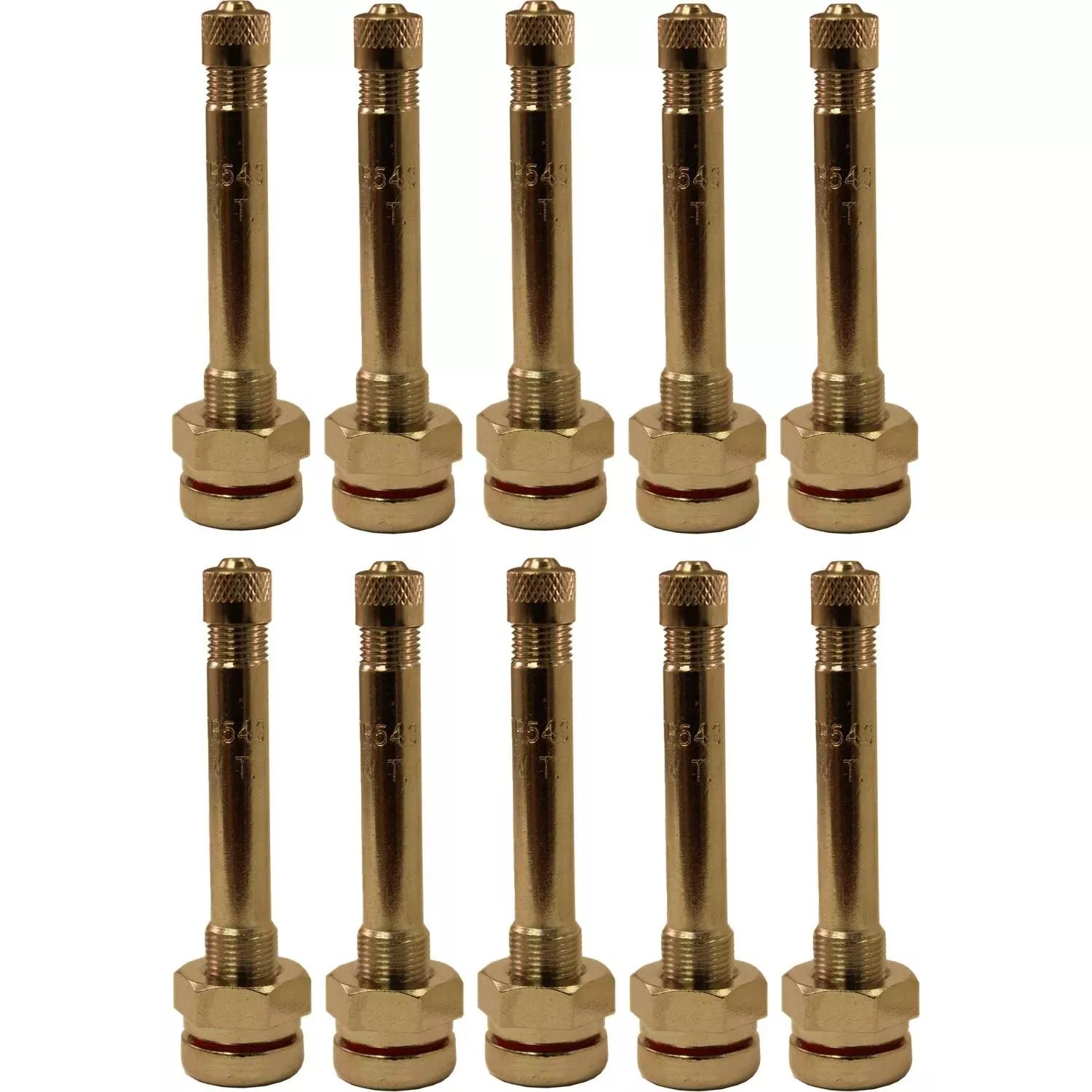 TR543 2.4″ Truck Aluminum Wheel Valve Stem with O-ring Pack of 10