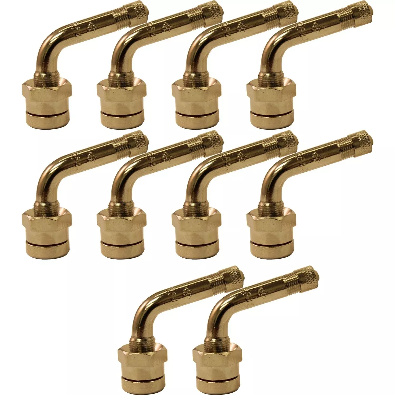 TR543E.98″ x 1.38″ with 75° Bend Aluminum Wheel Truck Valve Stem Pack of 10