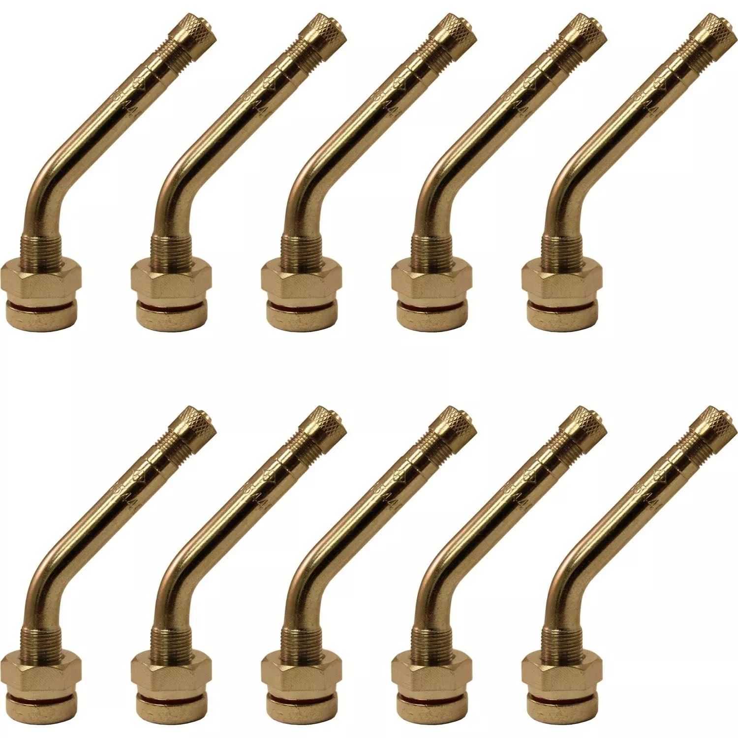 TR544C .98″ x 1.94″ with 45° Bend Aluminum Wheel Truck Valve Stem Pack of 10