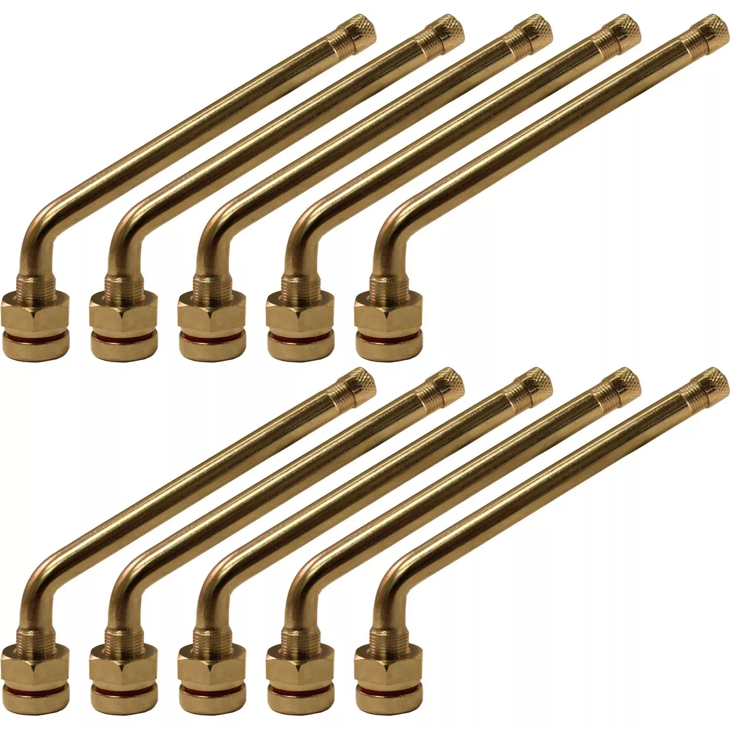 TR547D .98″ x 3.78″ with 60° Bend Aluminum Wheel Truck Valve Stem Pack of 10
