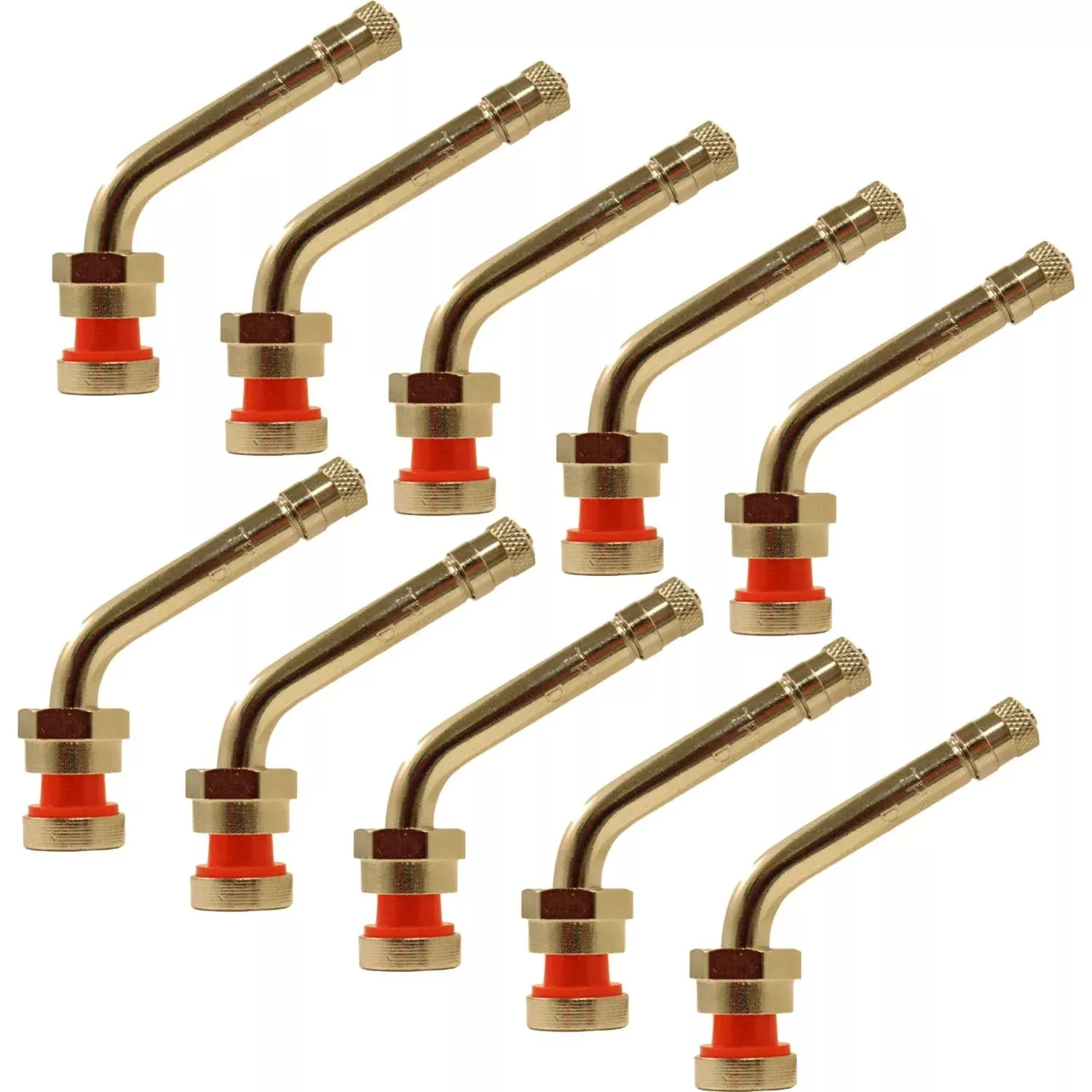 TR554D .98″ x 1.94″ with 60° Bend Aluminum Wheel Truck Valve Stem Pack of 10
