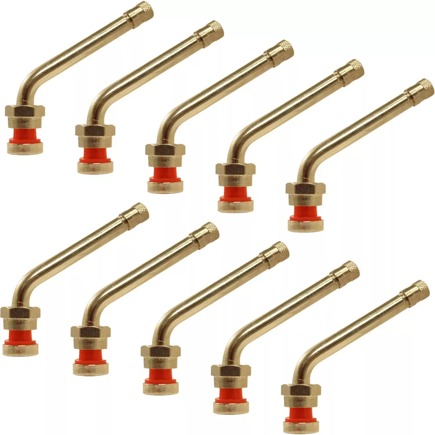 TR555D .98″ x 2.6″ with 60° Bend Aluminum Wheel Truck Valve Stem Pack of 10