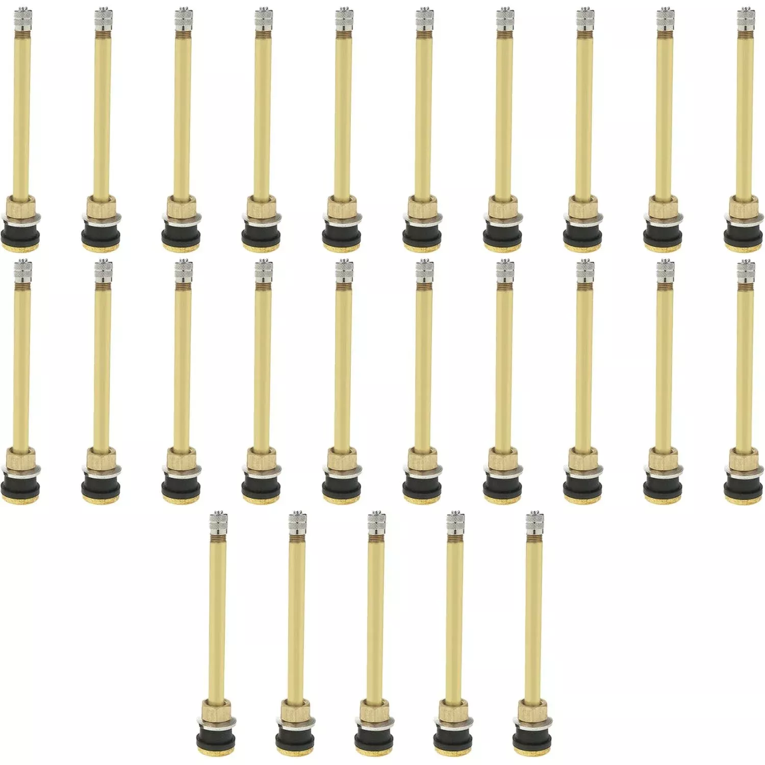 TR574 5″ Brass Clamp-in Tubeless Tire Truck Valve Stem Pack of 25