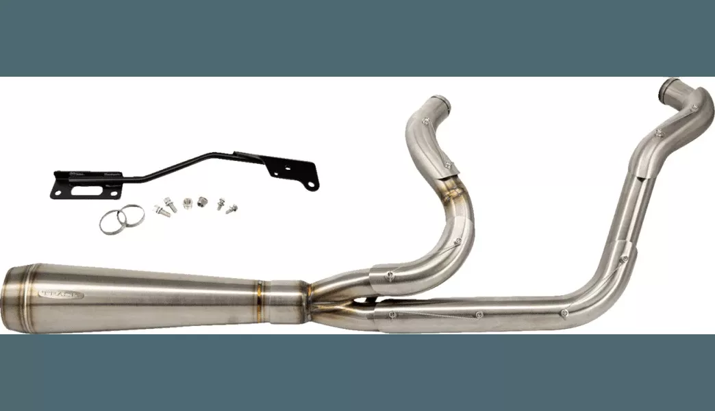 Trask 2-into-1 Assault Stainless Exhaust System for '04-21 Harley Davidson Sportster XL Models - Black