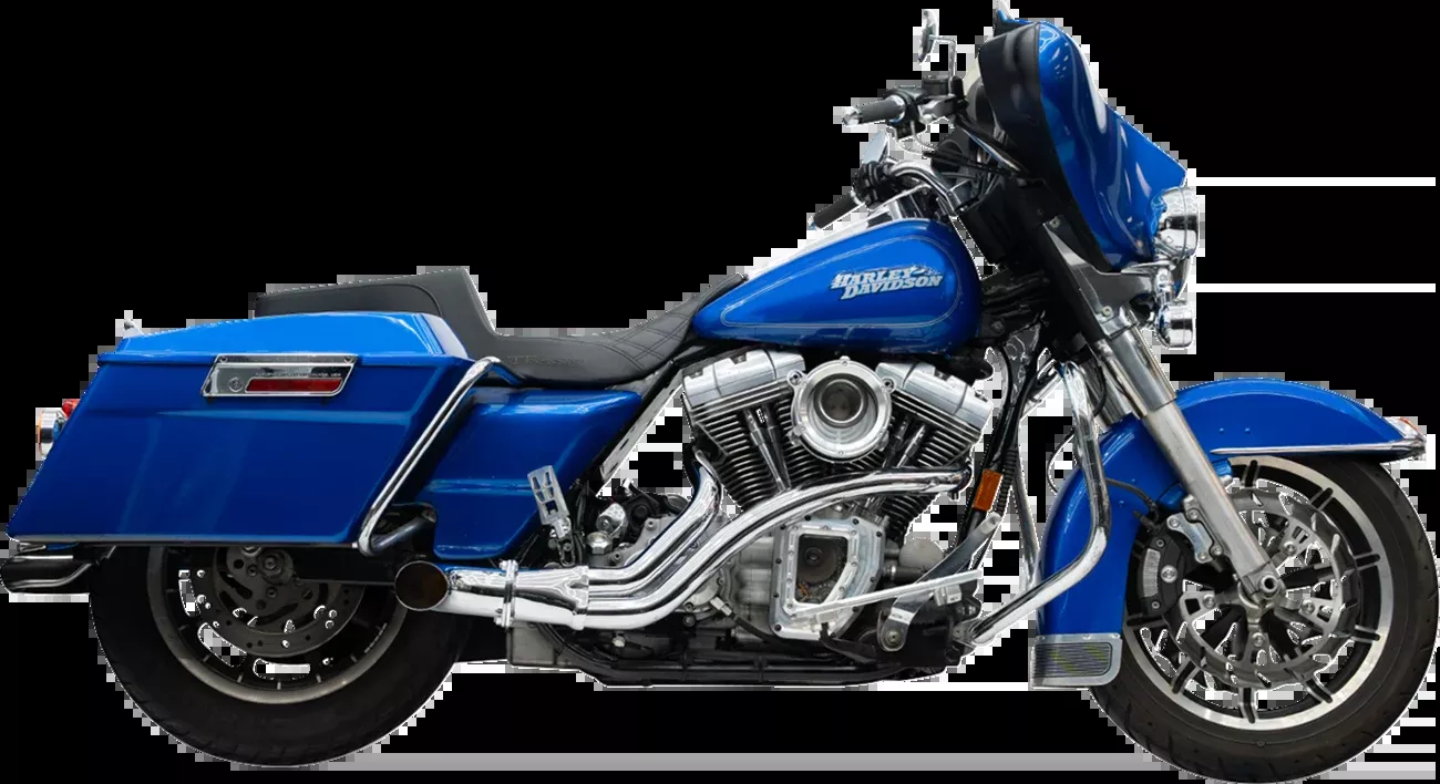 Trask 2-into-1 BMF Exhaust System - Twin Cam - Chrome - TM-5745CH