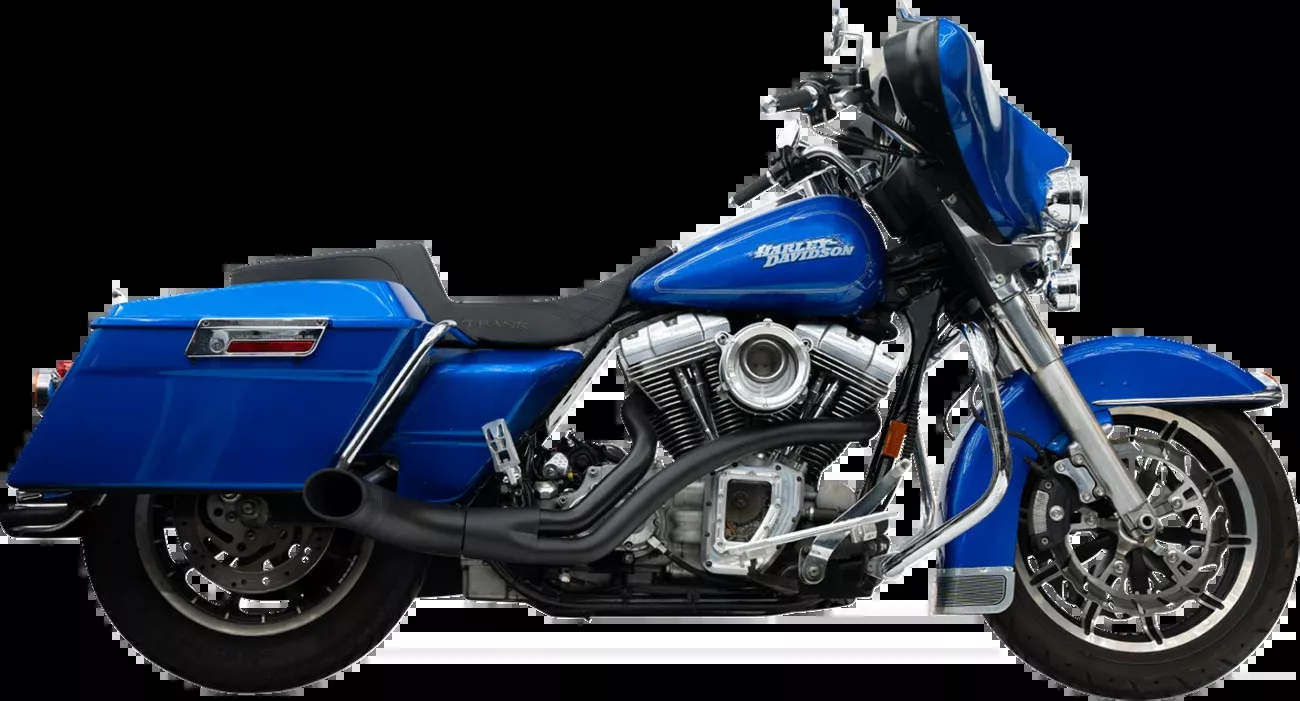 Trask 2-into-1 Up Yours Exhaust System - Twin Cam - Black - TM-5740BK
