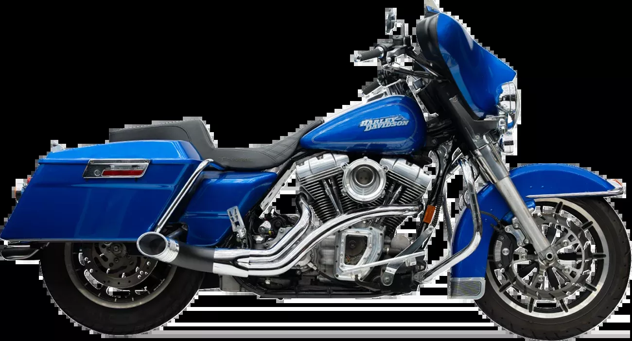 Trask 2-into-1 Up Yours Exhaust System - Twin Cam - Chrome - TM-5740CH