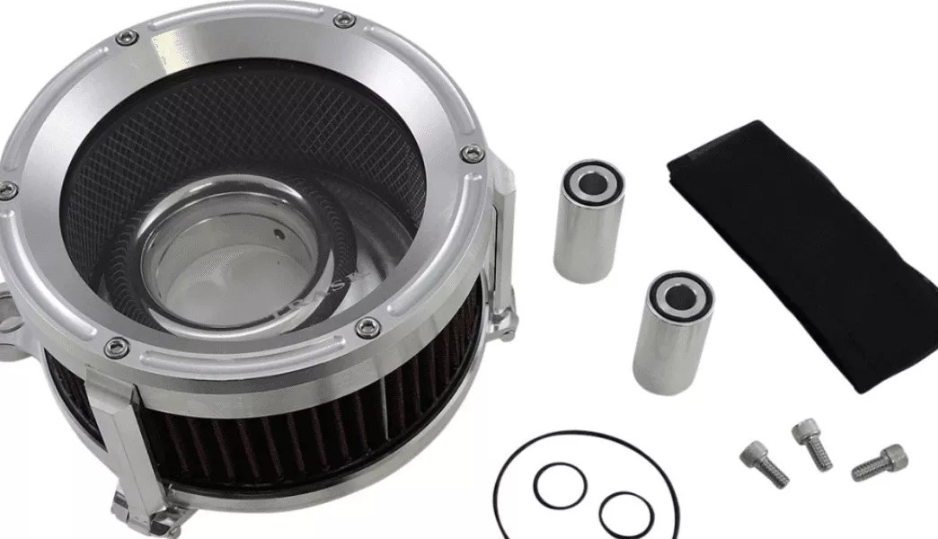 Trask Assault Air Cleaner Kit for Harley Davidson Models '99-17 Twin Cam Excludes 08-17 FLH, FLT; 16-17 FLSTFS, FLSS models (Click for Fitment) Reverse Cut