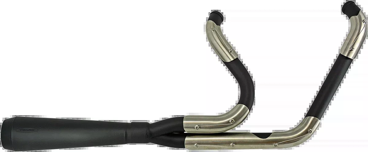 Trask Assault Black 2-1 Megaphone Exhaust 00-17 Harley Softail FLSTF FLST FXST