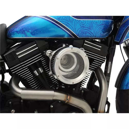 Trask Assault Charge High-Flow Air Cleaner for 1999-2017 Harley Twin Cam Cable Throttle - Gloss Black