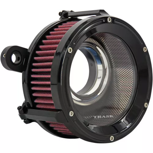Trask Assault Charge High-Flow Air Cleaner for 2008-2017 Harley Twin Cam Electronic Throttle - Black