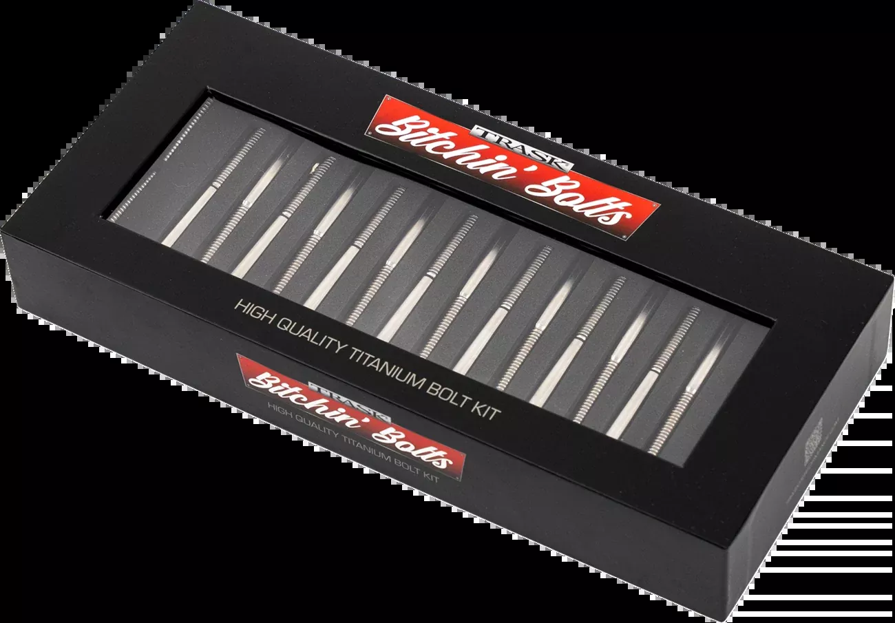 TRASK Bitchin' Bolts Hardware Kit - Titanium - M8 - Crankcase TM-1050-H