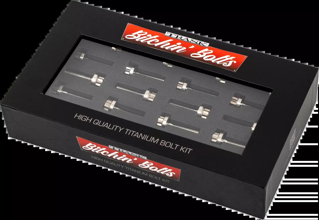 TRASK Bitchin' Bolts Hardware Kit - Titanium - M8 - Rocker Box TM-1050-D