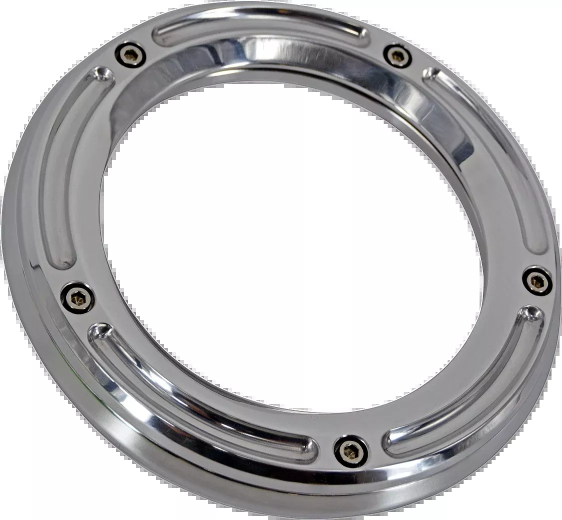 Trask Chrome Assault See Through Derby Cover 2014-2024 Harley Touring TM-0041CH