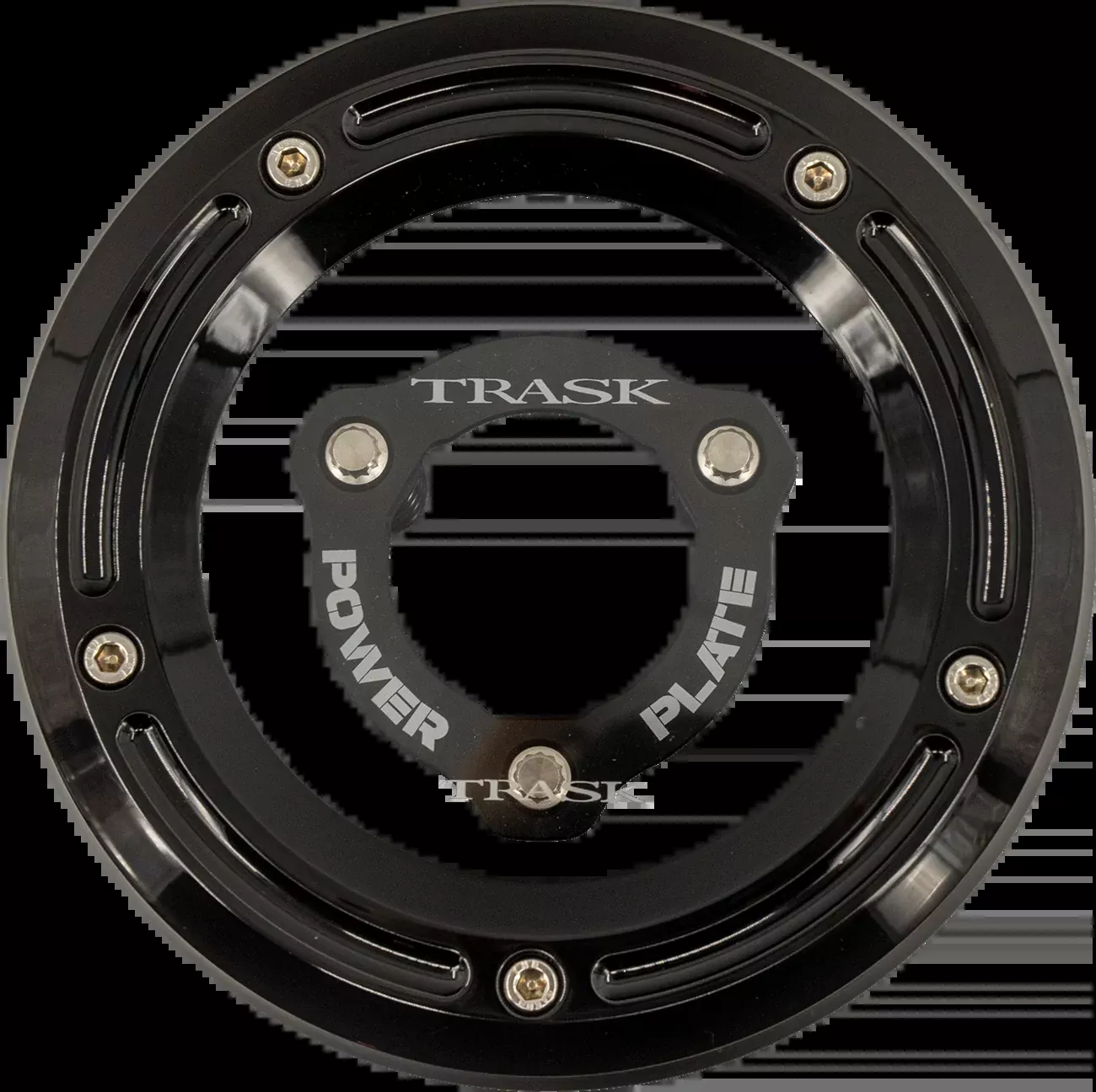 Trask Derby Cover with Power Plate - Black - Kit - '17-'25 Harley-Davidson - TM-0051-BK-BK
