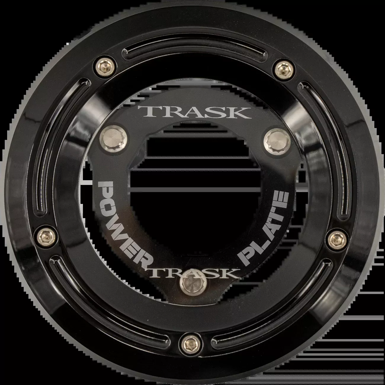 Trask Derby Cover with Power Plate - Black - Kit - '18-'25 Softail - TM-0052-BK-BK