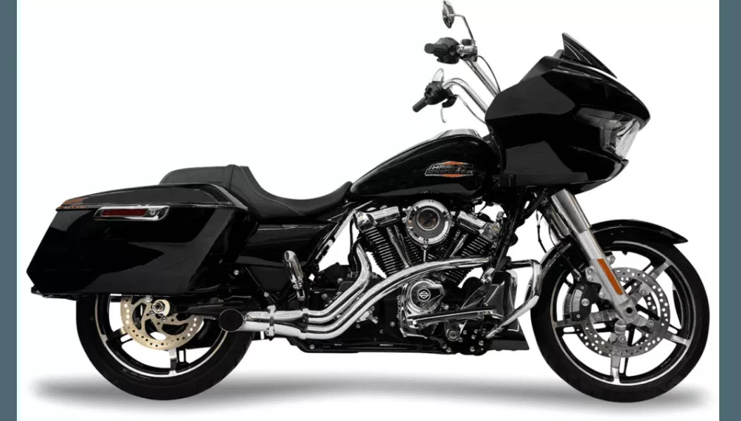 Trask Performance 2 into 1 BMF Exhaust System for '17-Up Harley Davidson Touring Models (Select Finish)
