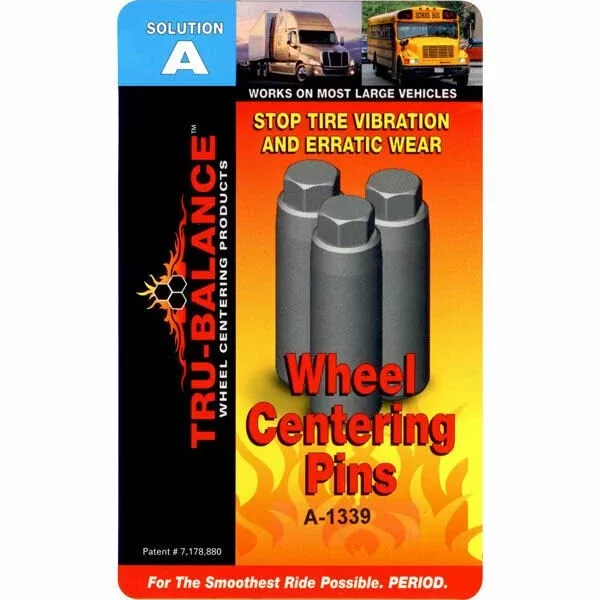 Tru-Balance A-1339 Wheel Centering Pins Solution A 3″ Set(3) 22.5/24.5 Wheels
