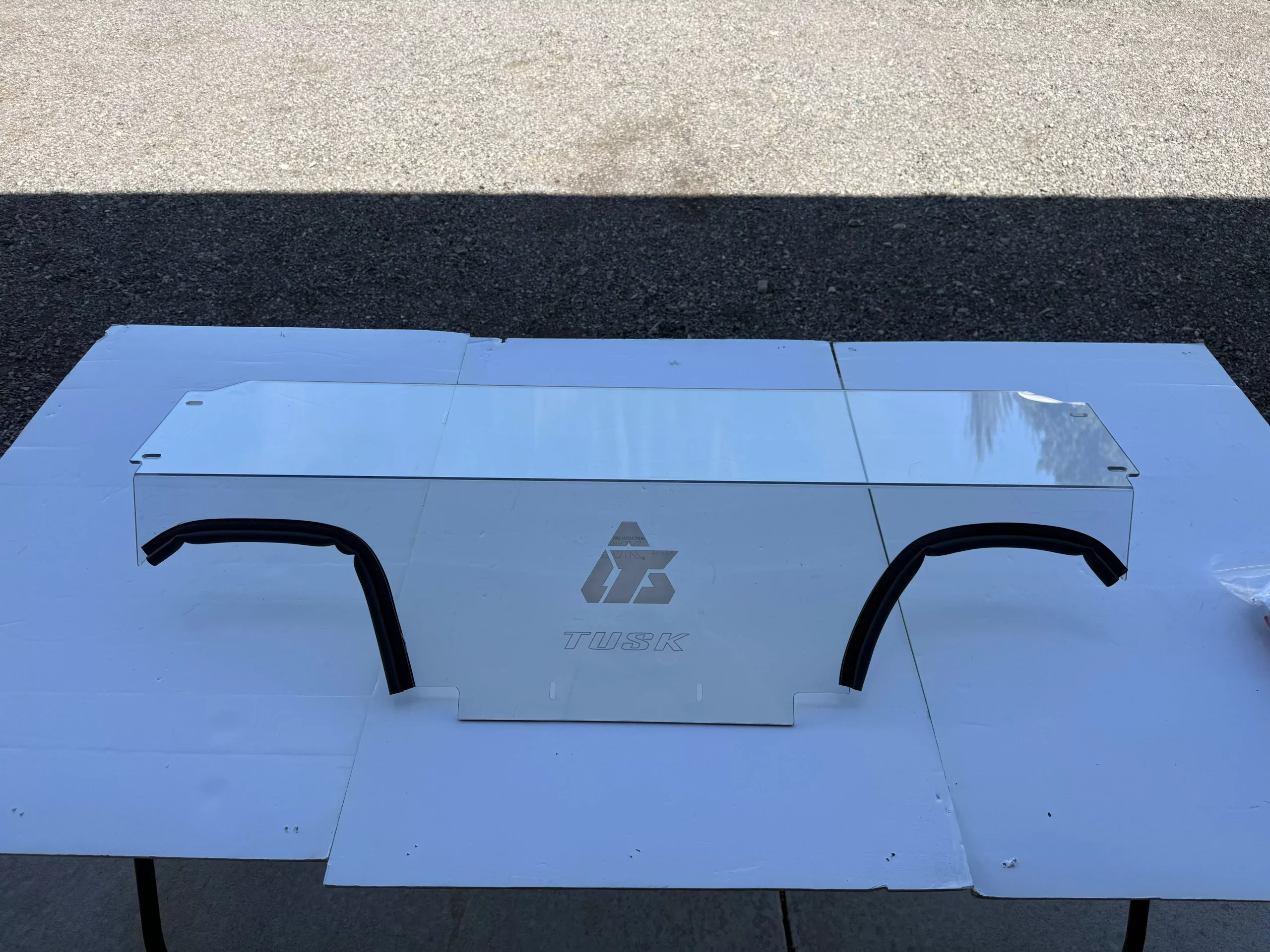 Tusk 177-039-0034 UTV Polycarb Rear Window Clear – Scratch Resistant – With Speaker Cut Outs For POLARIS RZR Turbo R 4 Ultimate 2022