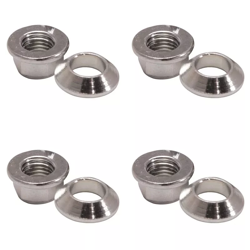 Tusk Universal Chrome Flange/Tapered Locking Lug Nut 10mm x 1.25mm Thread Pitch w/14mm Head