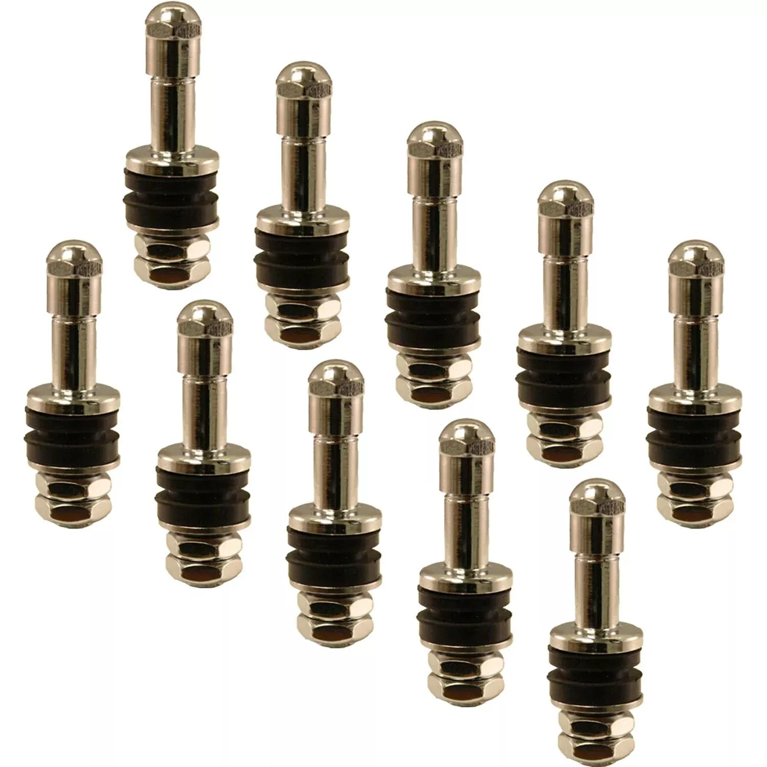 TV6030 Einky 1-1/4″ High Performance No Show Chrome Plated Valve Stem Pack of 10