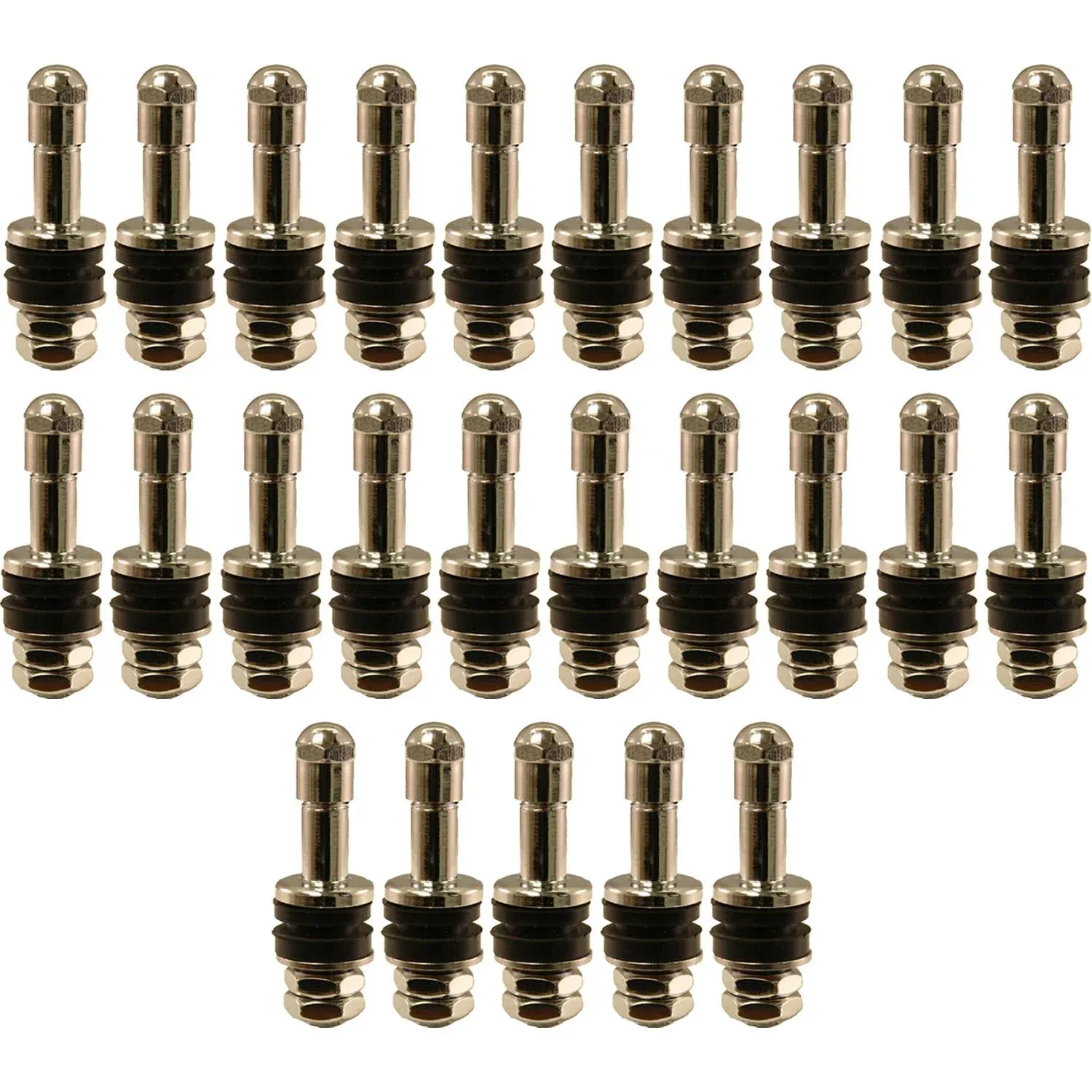 TV6030 Einky 1-1/4″ High Performance No Show Chrome Plated Valve Stem Pack of 25
