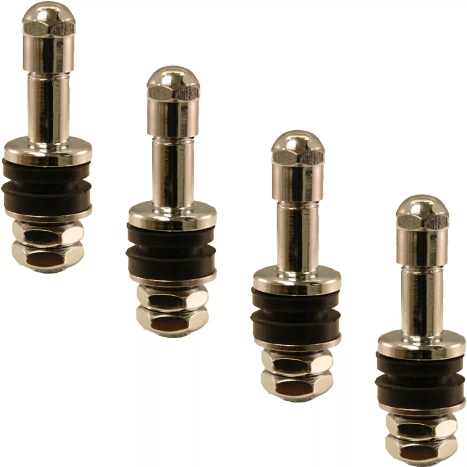 TV6030 Einky 1-1/4″ High Performance No Show Chrome Plated Valve Stem Pack of 4