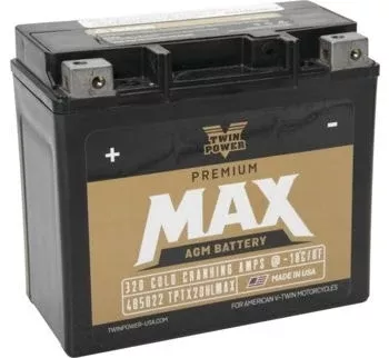 Twin Power GYZ20HL Premium MAX Maintenance Free Battery Harley OE Rep 65989-97A