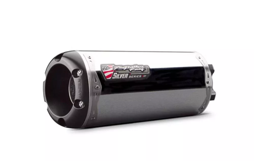 Two Brothers M-7 Stainless SteelSlip-On Exhaust Aluminum Canister 005-2420106V-S
