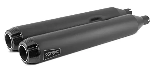 Two Brothers Racing 005-4550499D-B Black with Carbon Fiber Tip Dual Slip-Ons for 2017-Newer Harley-Davidson M8 Touring Models