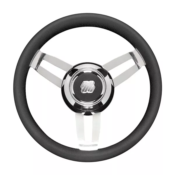 Uflex Grip BK Leather With Chrome Hub 13.8"