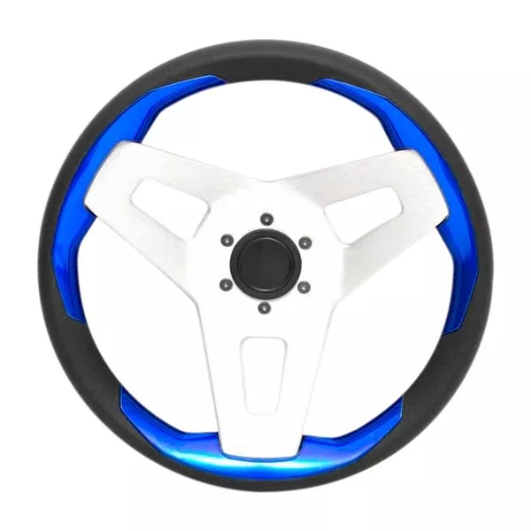 Uflex Grip BL/BK With Silver Spoke With O Cap