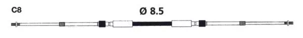 Uflex Universal 33C Control Cable C8