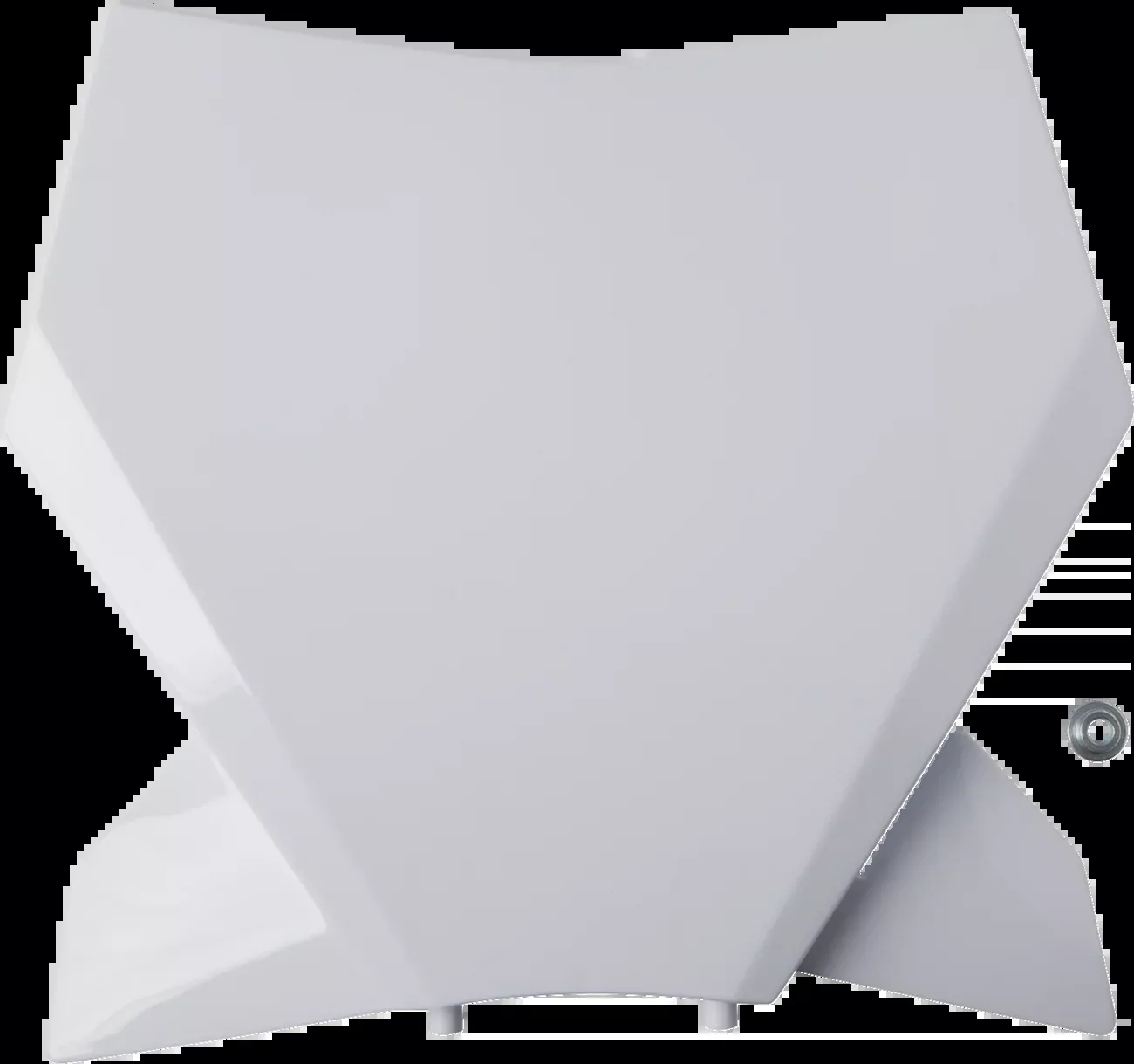 UFO Front Number Plate – White – KTM-KT05013#042