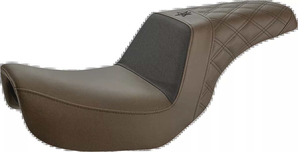 Unknown Industries Seat - Front Carbon Fiber/Black Gripper Lumbar/Rear Lattice Stitch - XL