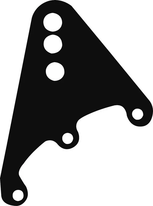 Upper Link Brackets 1pr Steel 3 Hole ALL60150