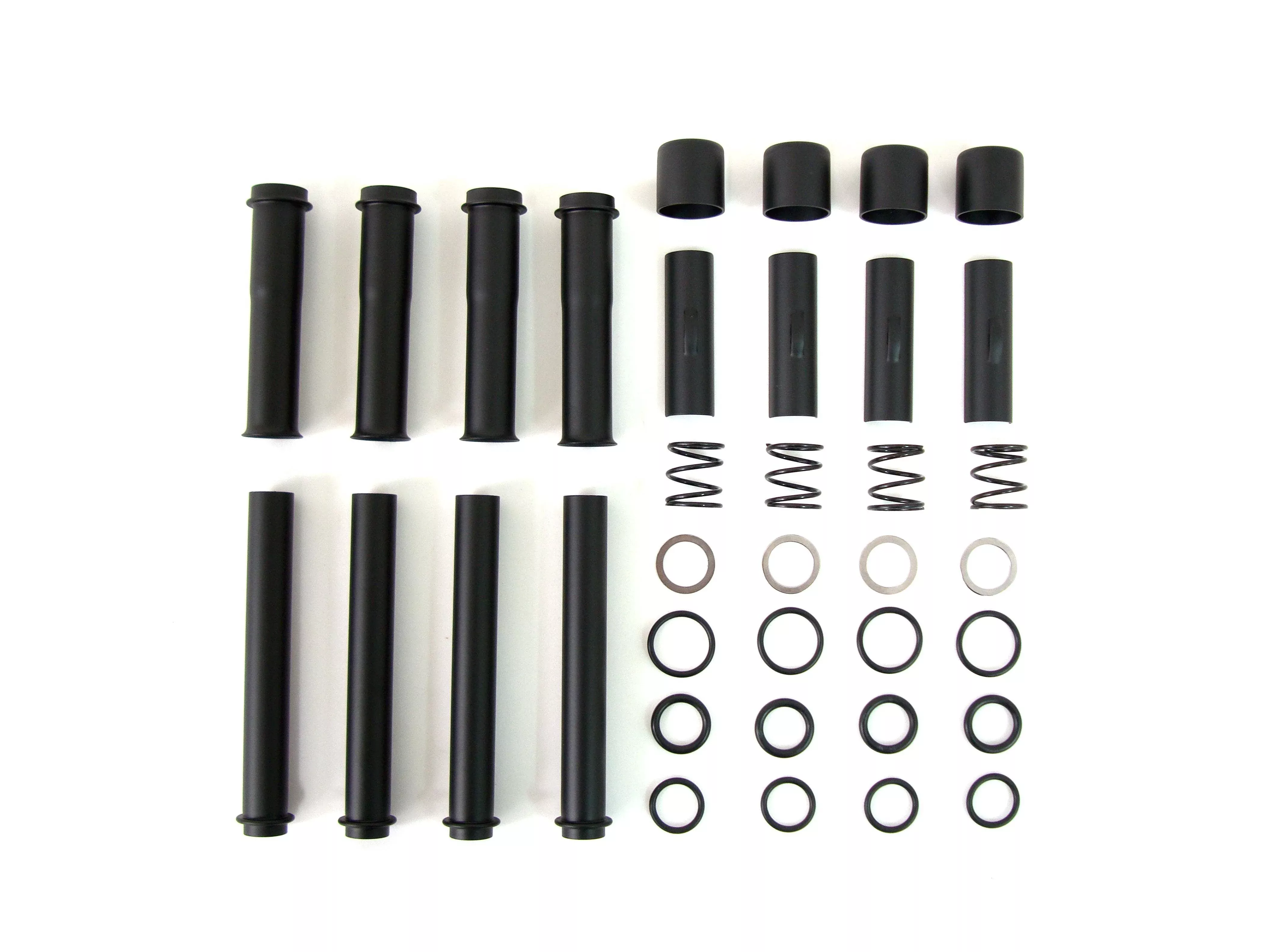V-Twin Black Complete Pushrod Cover Kit for Harley Twin Cam 99-15