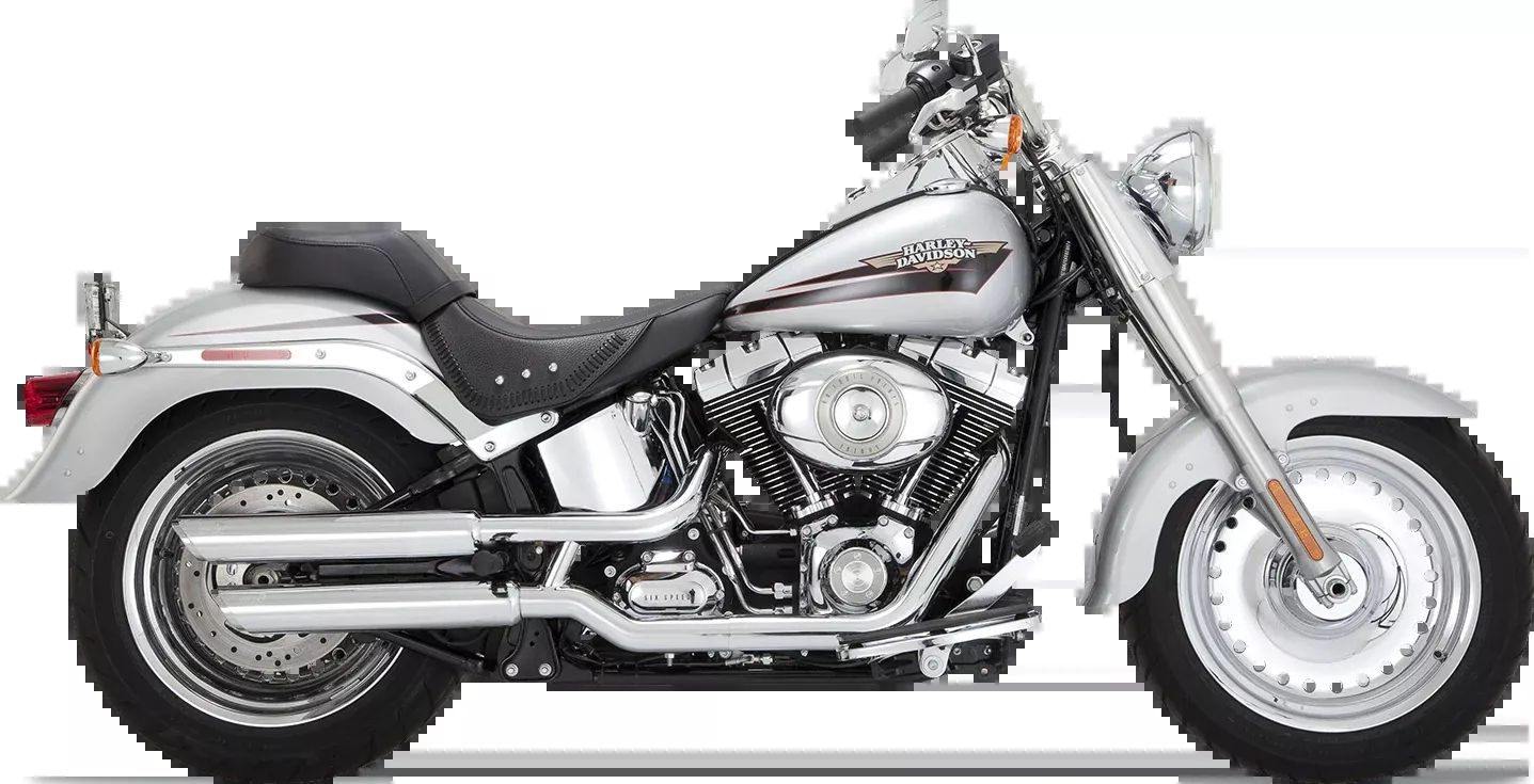 Vance & Hines 16343 3-Inch Twin Slash Slip-On Muffler with Chrome Finish
